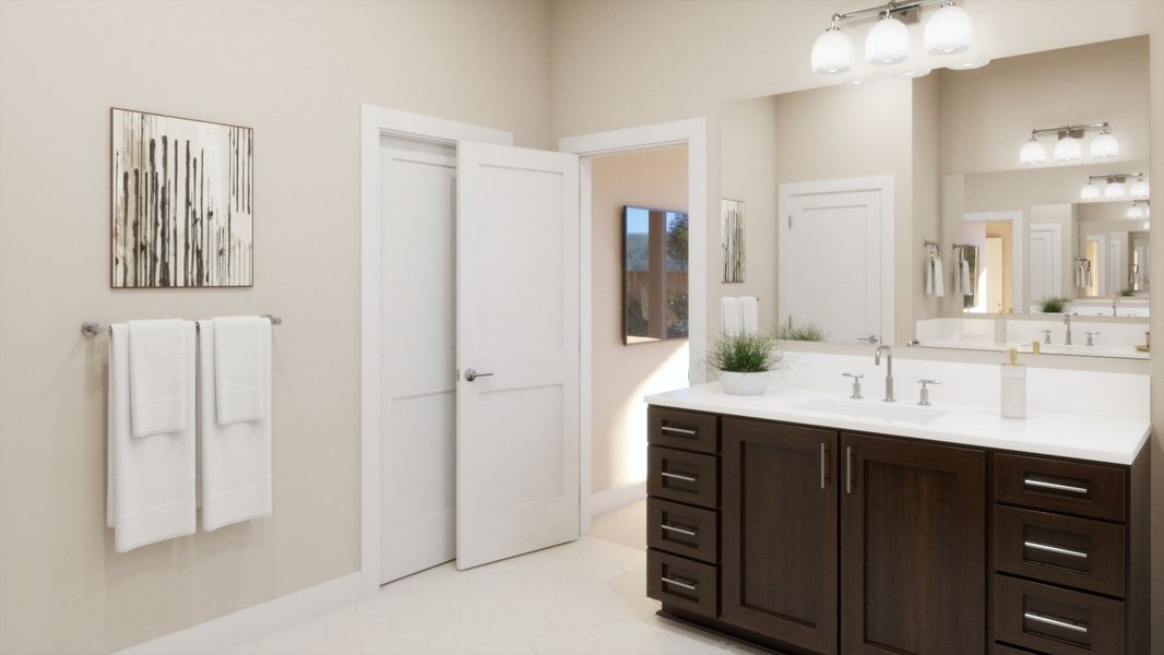 Representative furnished interior of a home built from the 4017 by Risewell Homes in Bluff Haven, Georgetown (Image 15).