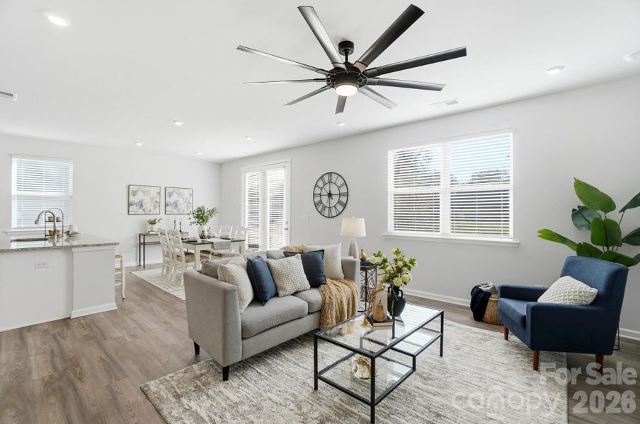 Furnished interior view inside a new home in , Monroe (Image 33).