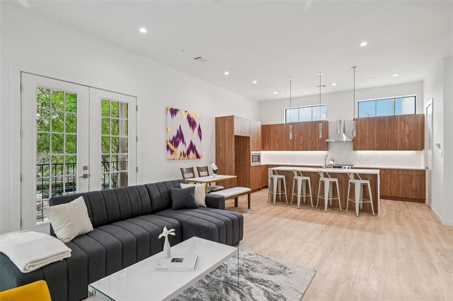 Furnished interior view inside a new home in , Dallas (Image 16).