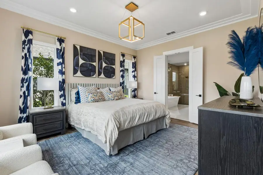 Furnished interior view inside a new home in Heath Golf & Yacht Club, Heath (Image 5).
