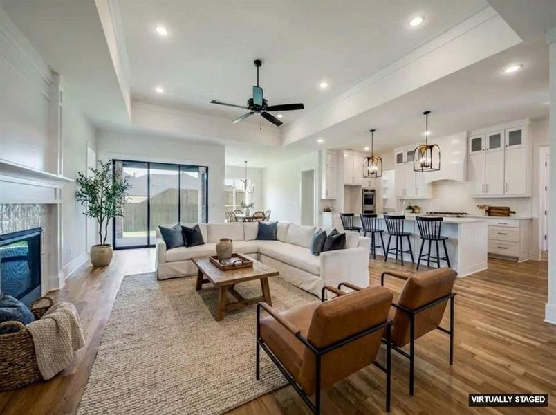 Furnished interior view inside a new home in , Denton (Image 7).