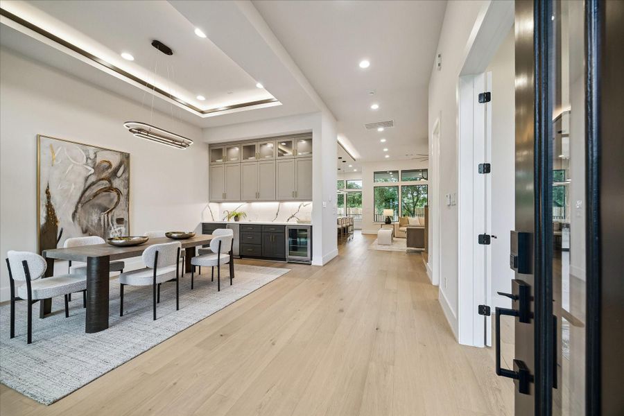 Furnished interior view inside a new home in , Bellaire (Image 33).