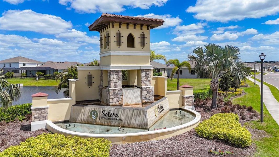 Front exterior of a new home in Solera at Lakewood Ranch, Bradenton, FL, highlighting curb appeal (Image 11).