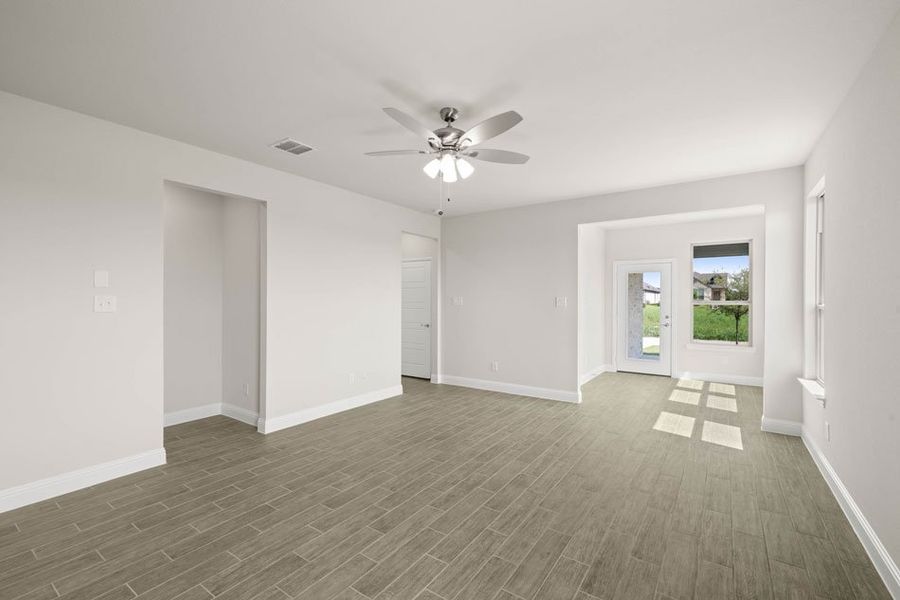 Front exterior of a new home in Redden Farms – Active Adult, Midlothian, TX, highlighting curb appeal (Image 9). Front exterior of a new home in Redden Farms – Active Adult, Midlothian, TX, highlighting curb appeal (Image 9).