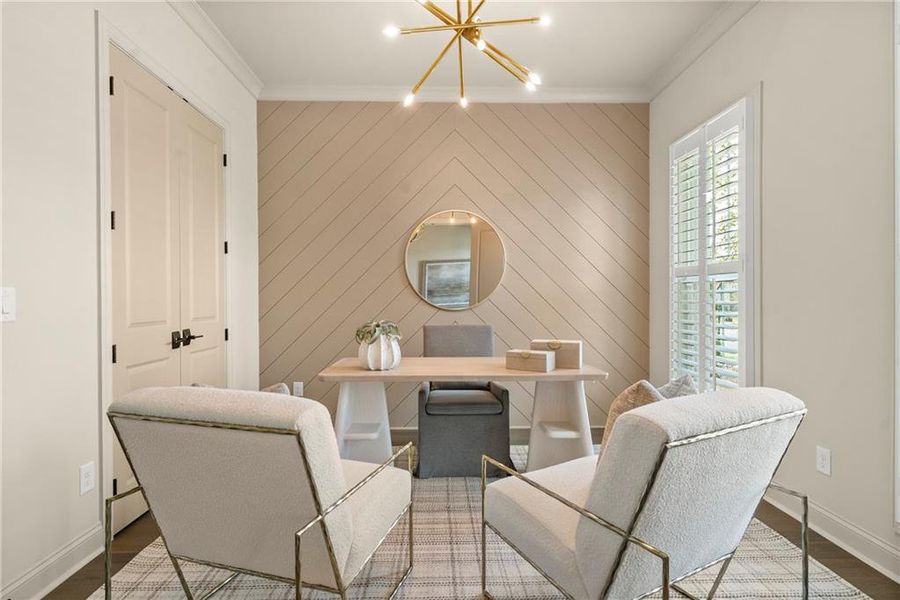 Furnished interior view inside a new home in Aberdeen, Hoschton (Image 4).