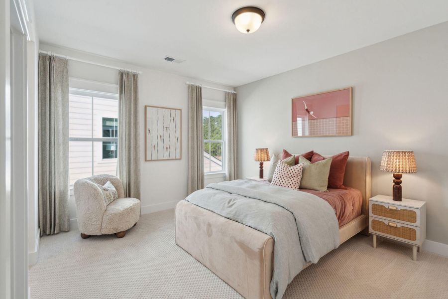 Furnished interior view inside a new home in Tidewater at Lakes of Cane Bay, Summerville (Image 26).
