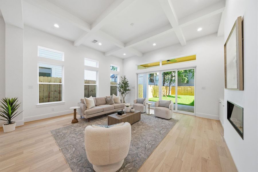 Furnished interior view inside a new home in , Houston (Image 17).