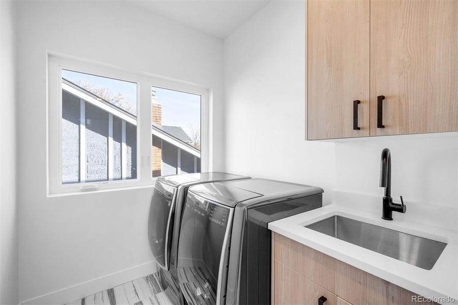 upstairs laundry room