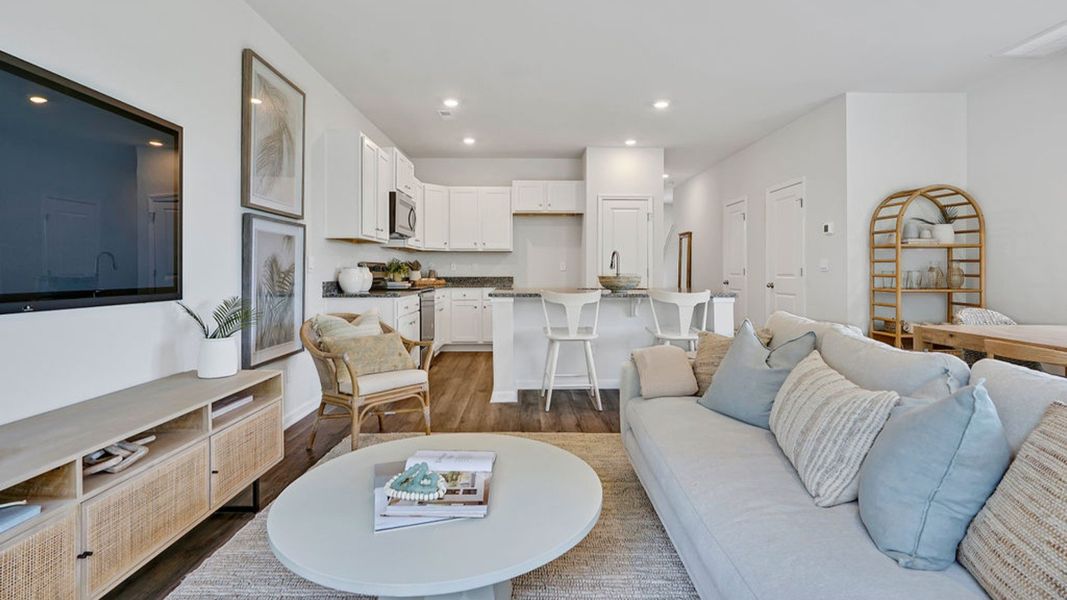 Furnished interior view inside a new home in Indigo Preserve Townhomes, Leland (Image 11).