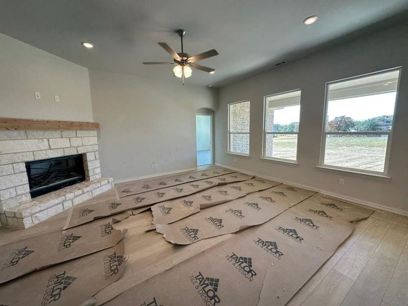 In-progress construction of a new home in Covenant Springs, Springtown, TX (Image 12).