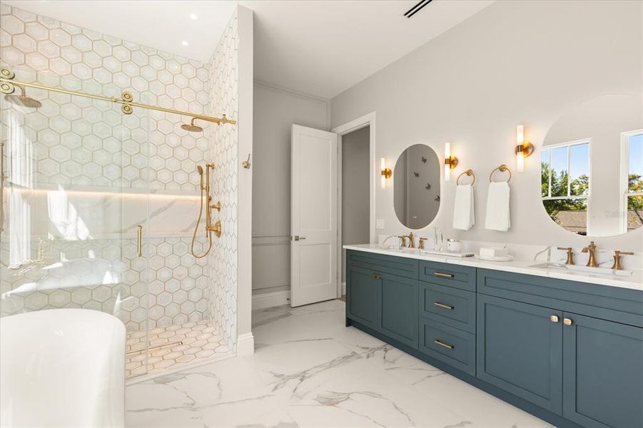 Furnished interior view inside a new home in , Orlando (Image 11).