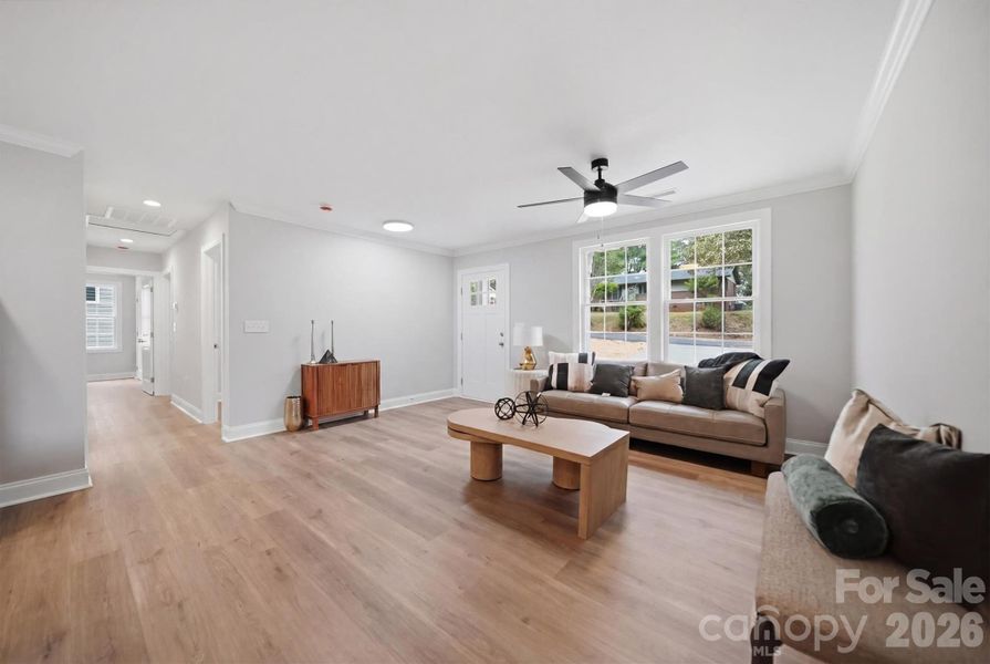 Furnished interior view inside a new home in , Hickory (Image 11).