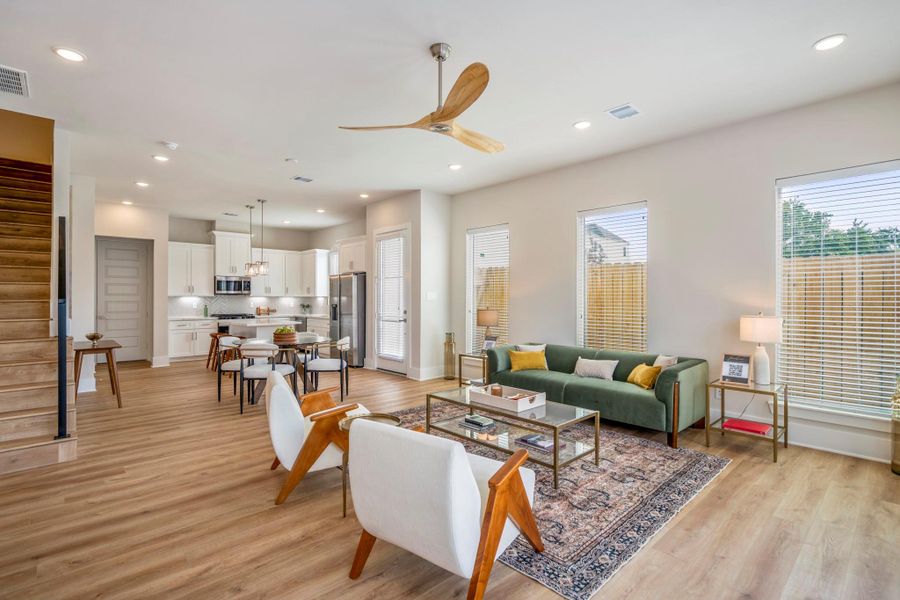 Furnished interior view inside a new home in , Houston (Image 29). Furnished interior view inside a new home in , Houston (Image 29).