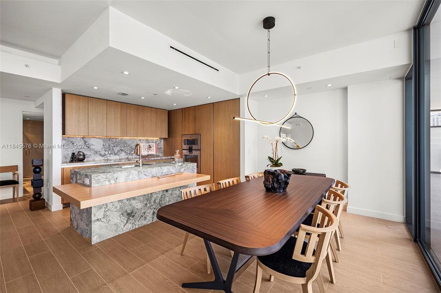 Furnished interior view inside a new home in Five Park, Miami Beach (Image 3). Furnished interior view inside a new home in Five Park, Miami Beach (Image 3).
