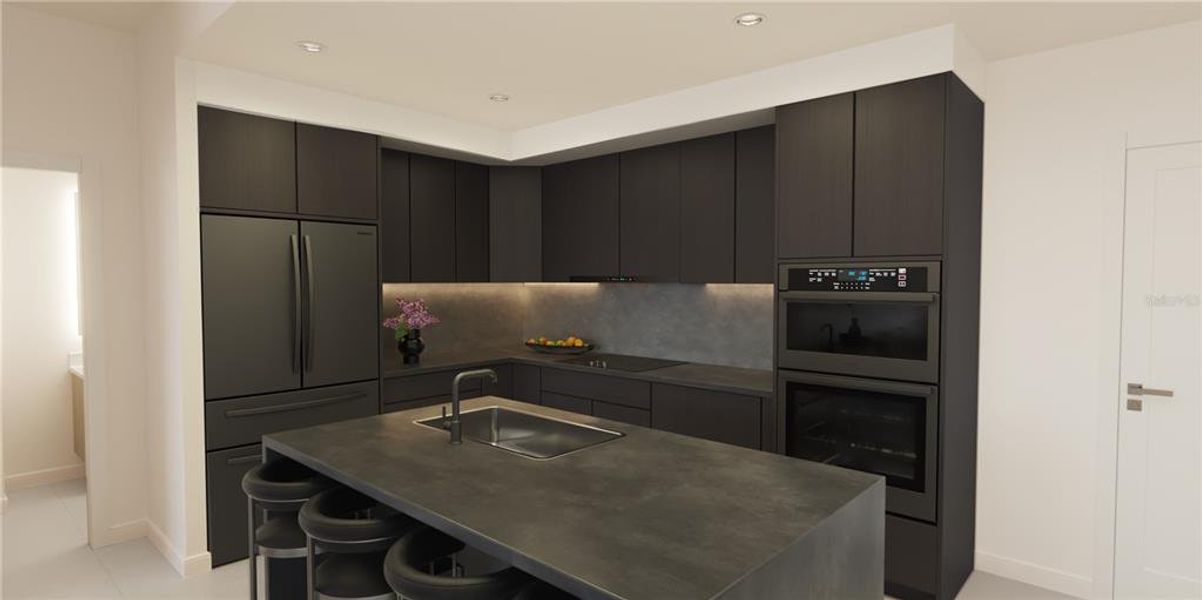 Upgraded Black Kitchen Option