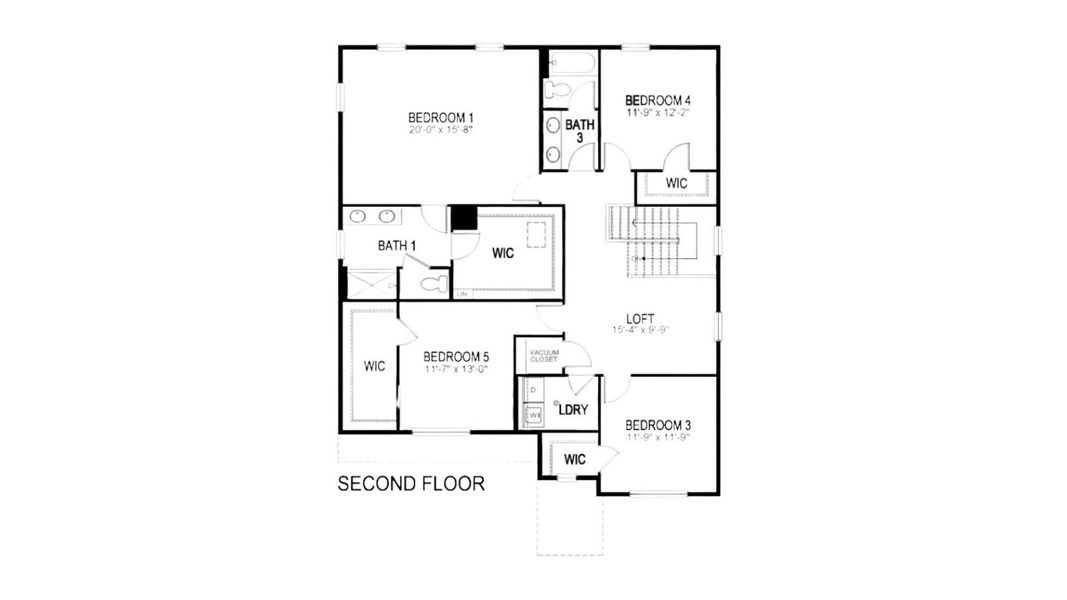 2D floor plan layout of this home in Vantage, Berthoud, CO (Image 3).