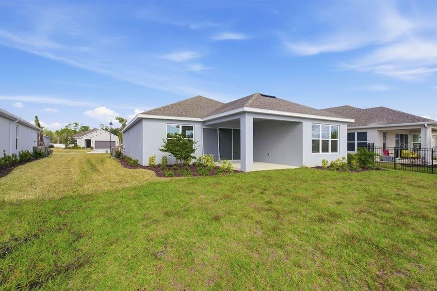 Exterior details and patio area of a home in Esplanade at Westview, Kissimmee (Image 4).