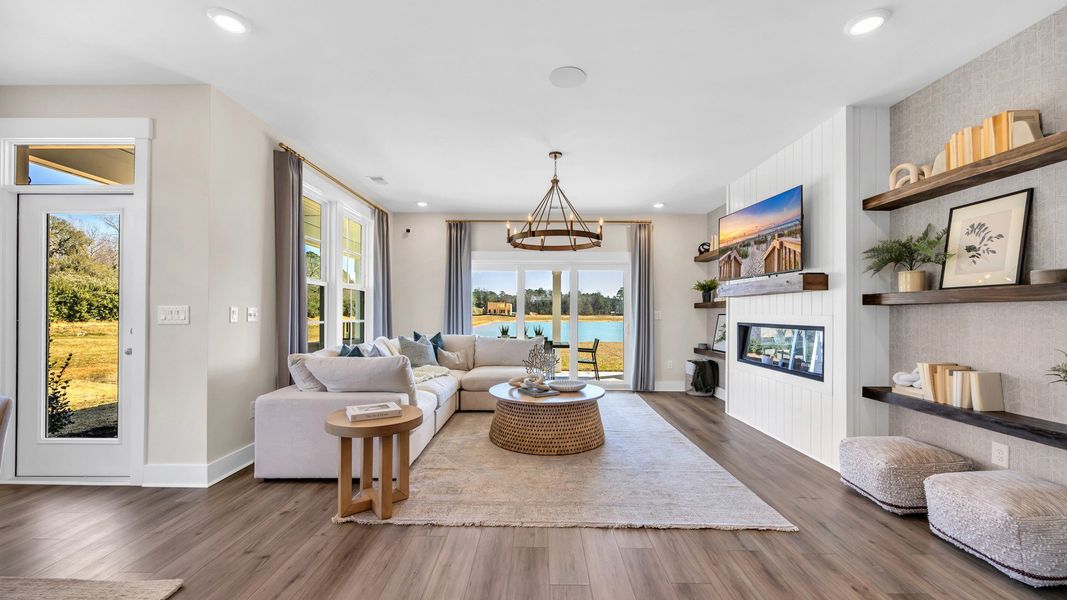 Representative furnished interior of a home built from the Lighthouse by DRB Homes in Chestnut Farms, Longs (Image 16).