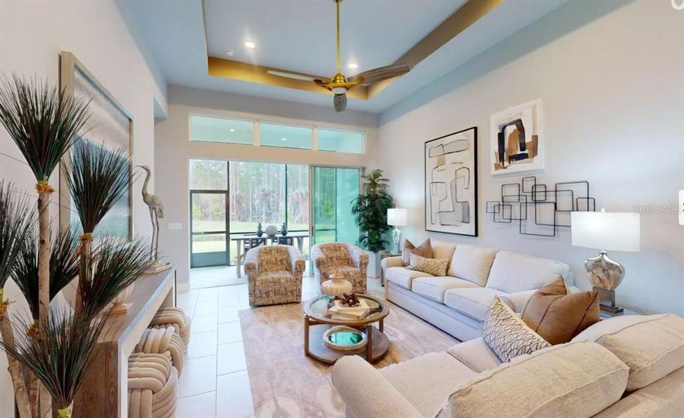 Furnished interior view inside a new home in Plantation Bay, Ormond Beach (Image 18).