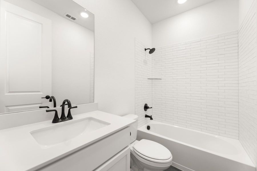 Furnished interior view inside a new home in Painted Tree, McKinney (Image 8).