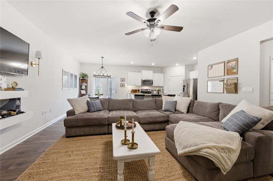 Furnished interior view inside a new home in , Dahlonega (Image 28).