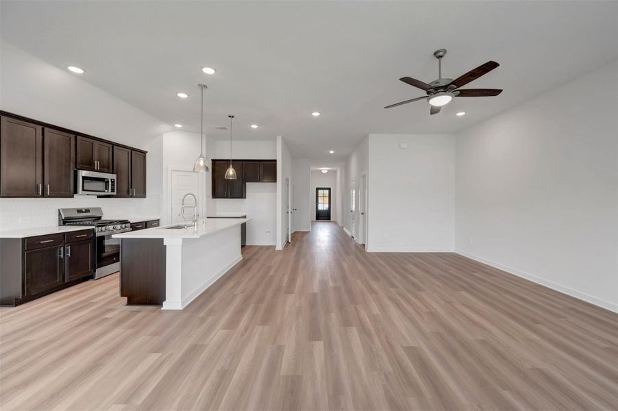 Furnished interior view inside a new home in Lone Star Landing, Montgomery (Image 13).