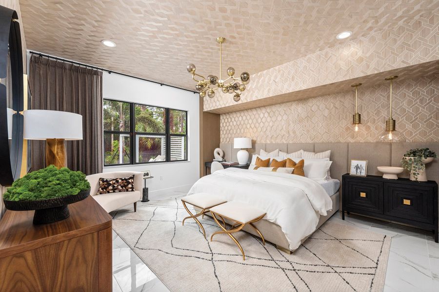 Representative furnished interior of a home built from the Barbados by GL Homes in Valencia Harbor (55+), Fort Myers (Image 11).