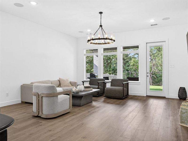 Furnished interior view inside a new home in , McKinney (Image 12).