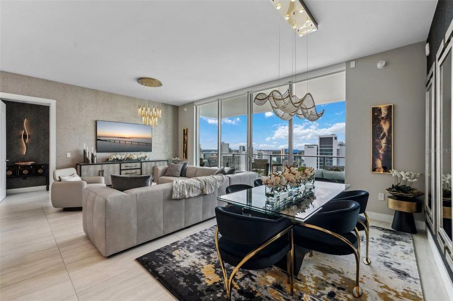 Furnished interior view inside a new home in , Sarasota (Image 53).