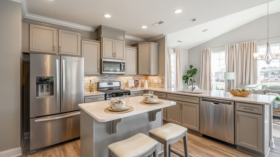 Representative furnished interior of a home built from the Cameron by DRB Homes in The Farm at Neill's Creek, Lillington (Image 6).