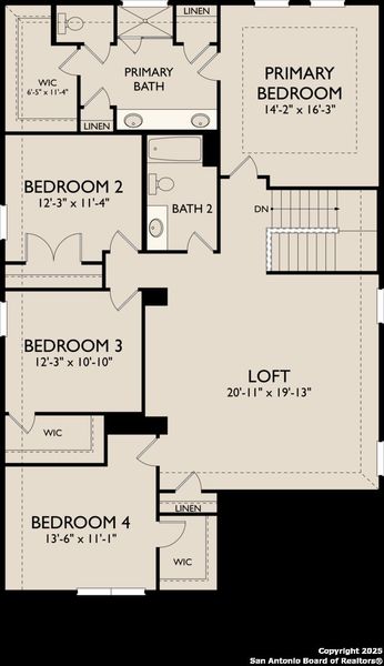 2D floor plan layout of this home in Arcadia Ridge, San Antonio, TX (Image 3).