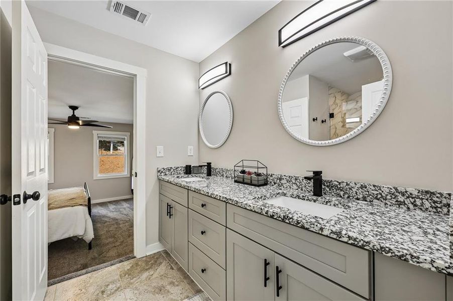 Furnished interior view inside a new home in , Flowery Branch (Image 23).