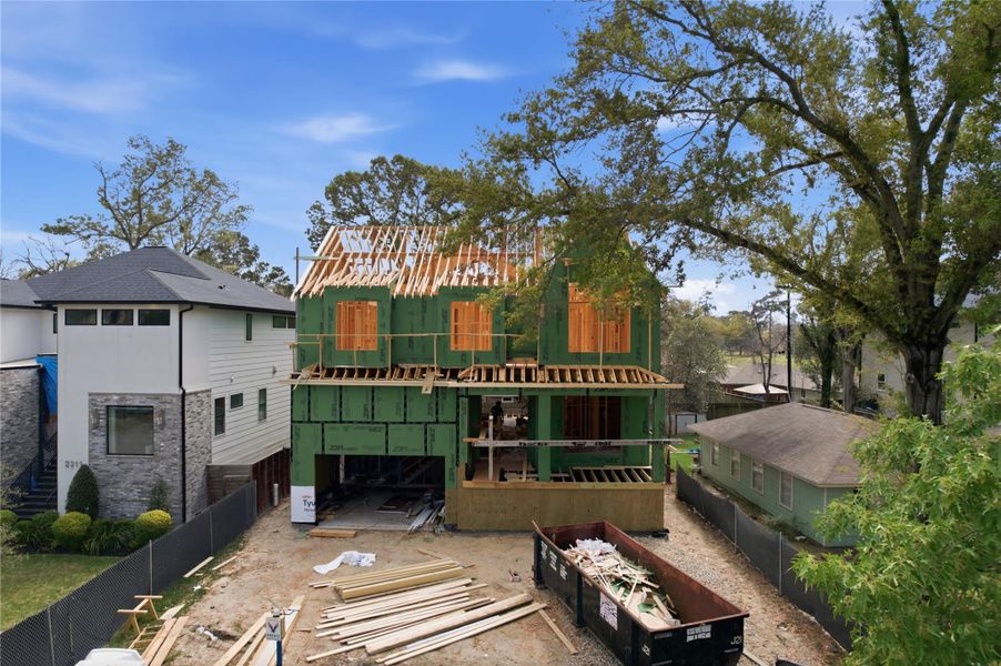 In-progress construction of a new home in , Houston, TX (Image 31).