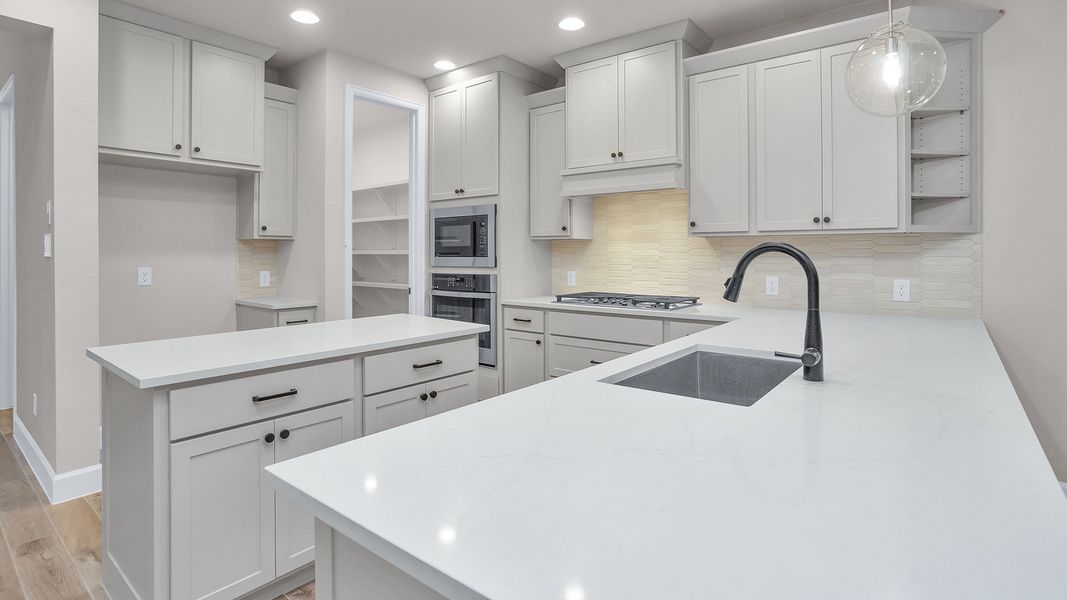 Furnished interior view inside a new home in Grand Central Park, Conroe (Image 8).