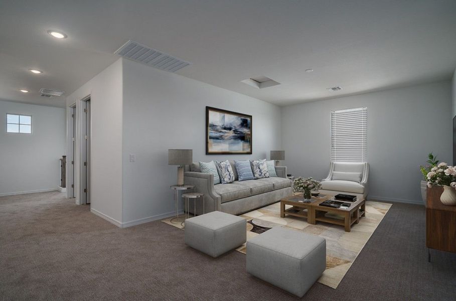 Representative furnished interior of a home built from the Willow by William Ryan Homes in Alta Vida at Westpark, Buckeye (Image 9).