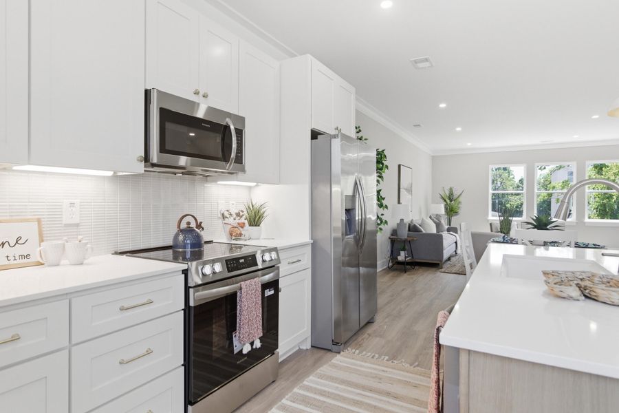 Furnished interior view inside a new home in , Charleston (Image 10).