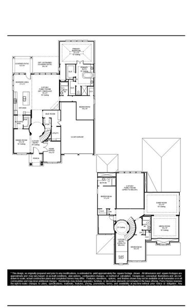 2D floor plan layout of this home in Candela, Richmond, TX (Image 6).