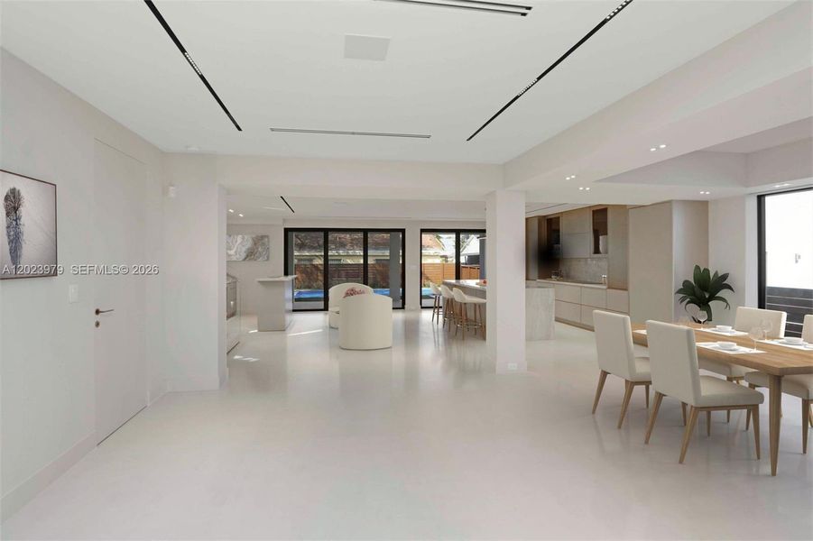 Furnished interior view inside a new home in , Miami (Image 5). Furnished interior view inside a new home in , Miami (Image 5).