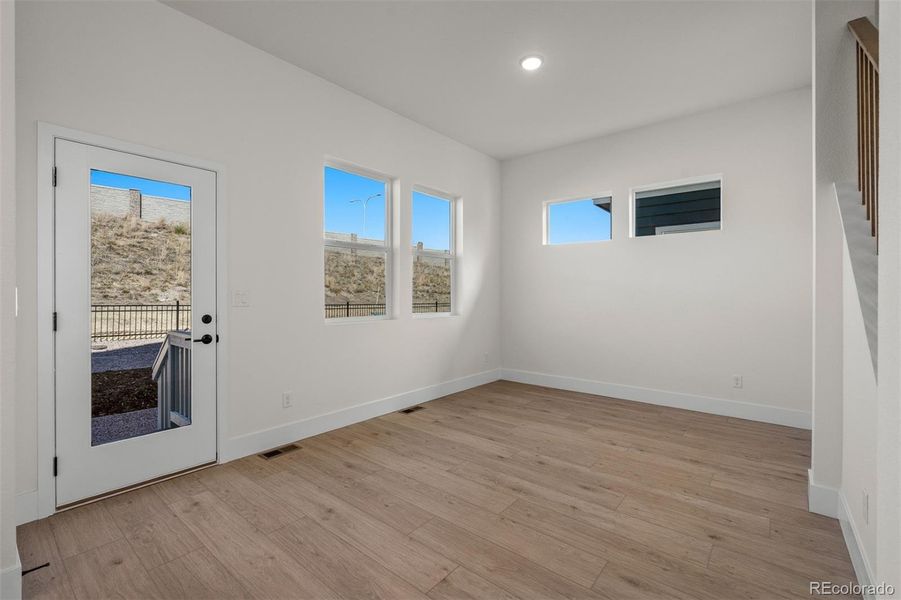 Spacious, unfurnished interior of a new home in Trailside at Cottonwood Creek, Colorado Springs (Image 29).