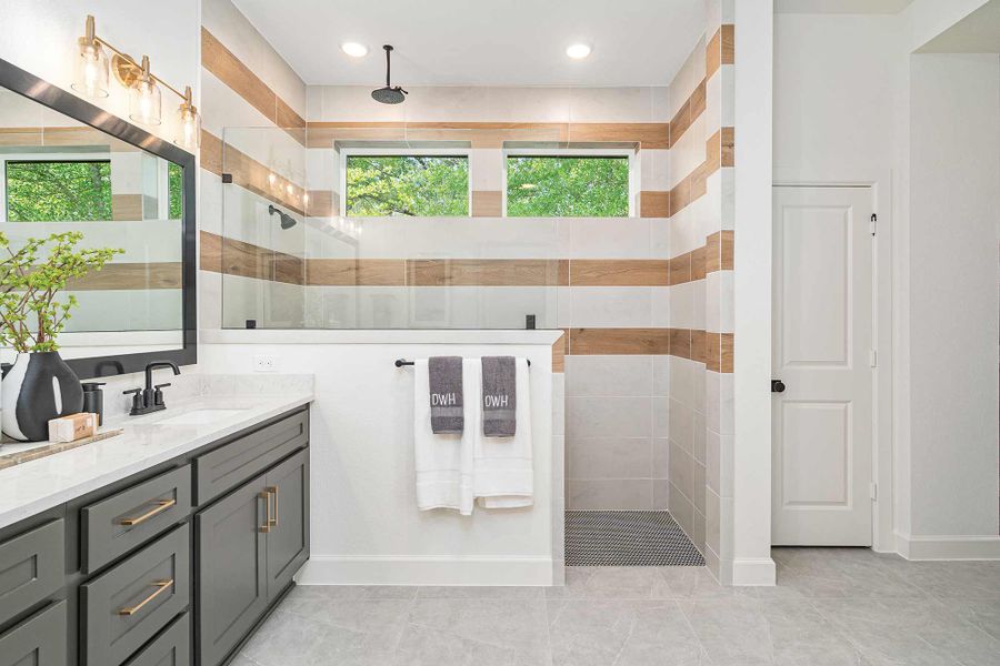 Representative furnished interior of a home built from the The Conroe by David Weekley Homes in Colton 45' Homesites, Montgomery (Image 4). Representative furnished interior of a home built from the The Conroe by David Weekley Homes in Colton 45' Homesites, Montgomery (Image 4).