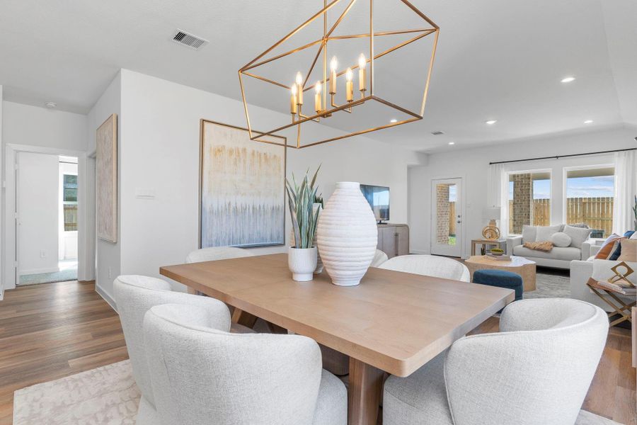 Furnished interior view inside a new home in , Iowa Colony (Image 15).