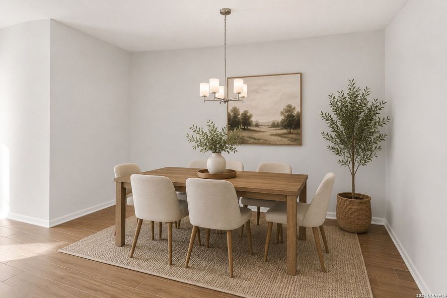 Furnished interior view inside a new home in Bricewood, San Antonio (Image 6).