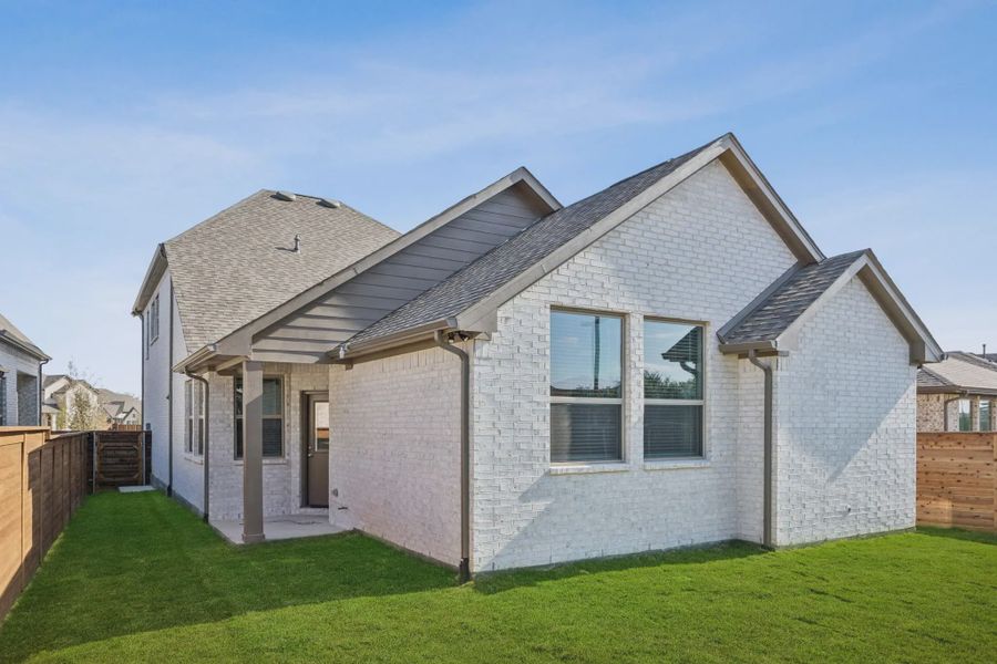 Exterior details and patio area of a home in Solterra Texas, Mesquite (Image 2). Exterior details and patio area of a home in Solterra Texas, Mesquite (Image 2).