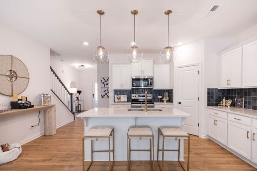 Representative furnished interior of a home built from the Longfield TH by True Homes in Penley Place Townhomes, Clover (Image 5). Representative furnished interior of a home built from the Longfield TH by True Homes in Penley Place Townhomes, Clover (Image 5).