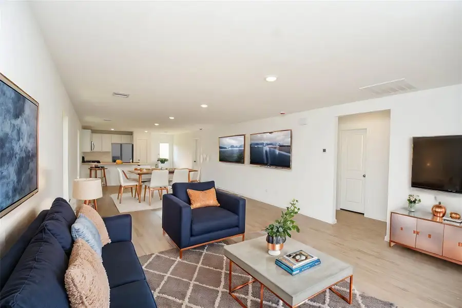 Furnished interior view inside a new home in Ladera Trails, Conroe (Image 5).