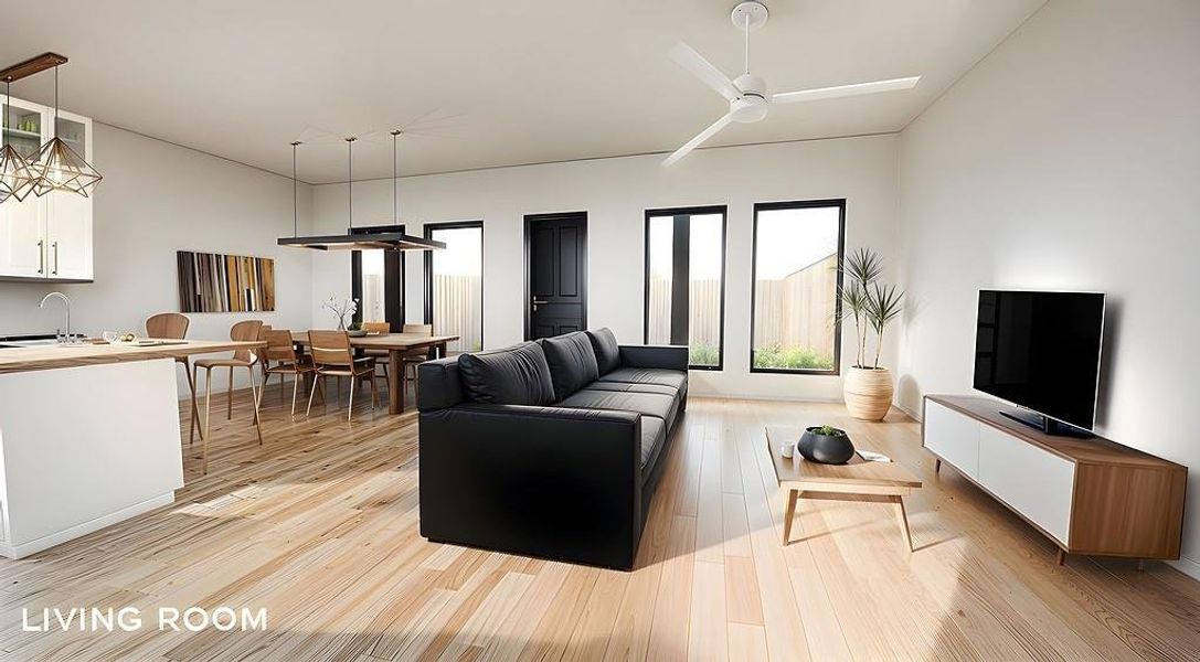 Furnished interior view inside a new home in , Brenham (Image 13).