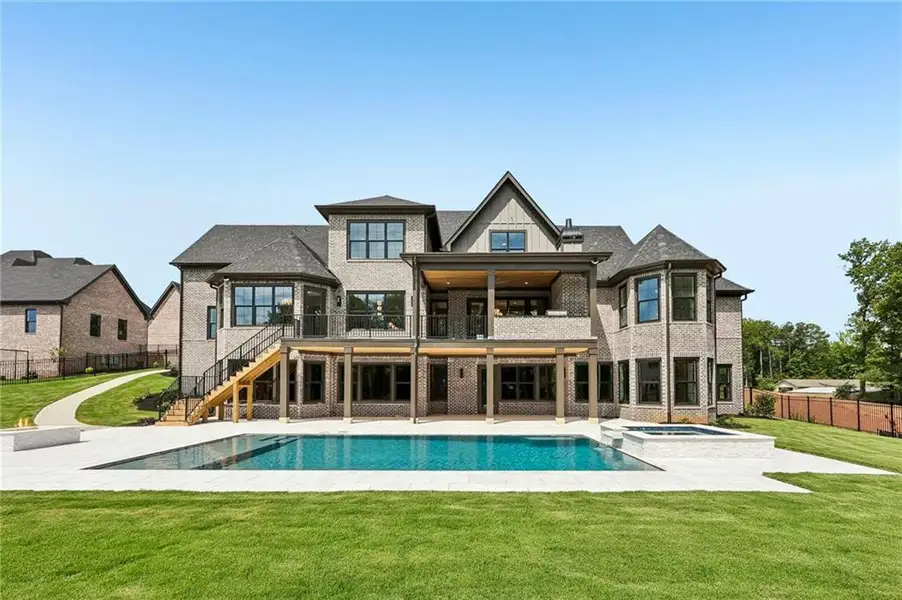 Exterior details and patio area of a home in , Buford (Image 32).