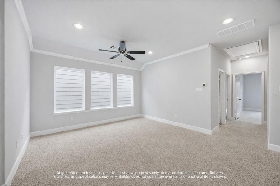 Light-Filled Escape: Walls of windows bathe the game room in natural light, creating a bright and airy space the whole family will want to claim as their own.