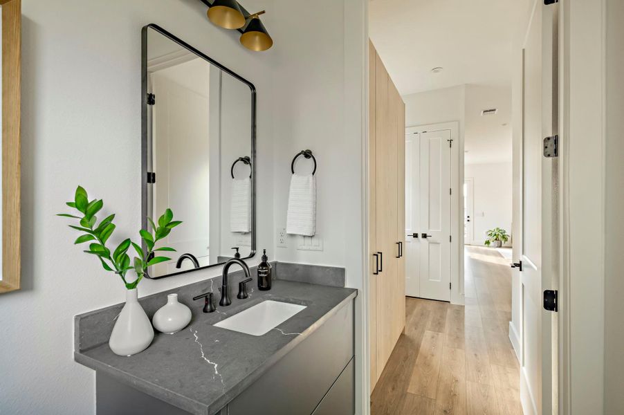 View from main level powder room View from main level powder room