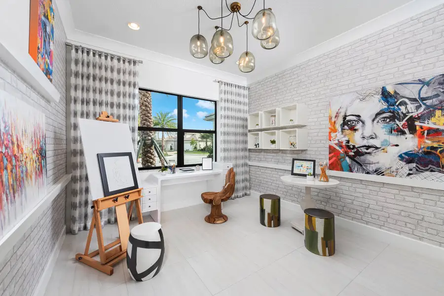 Representative furnished interior of a home built from the Michele by GL Homes in Valencia Parc at Riverland, Port St. Lucie (Image 14).